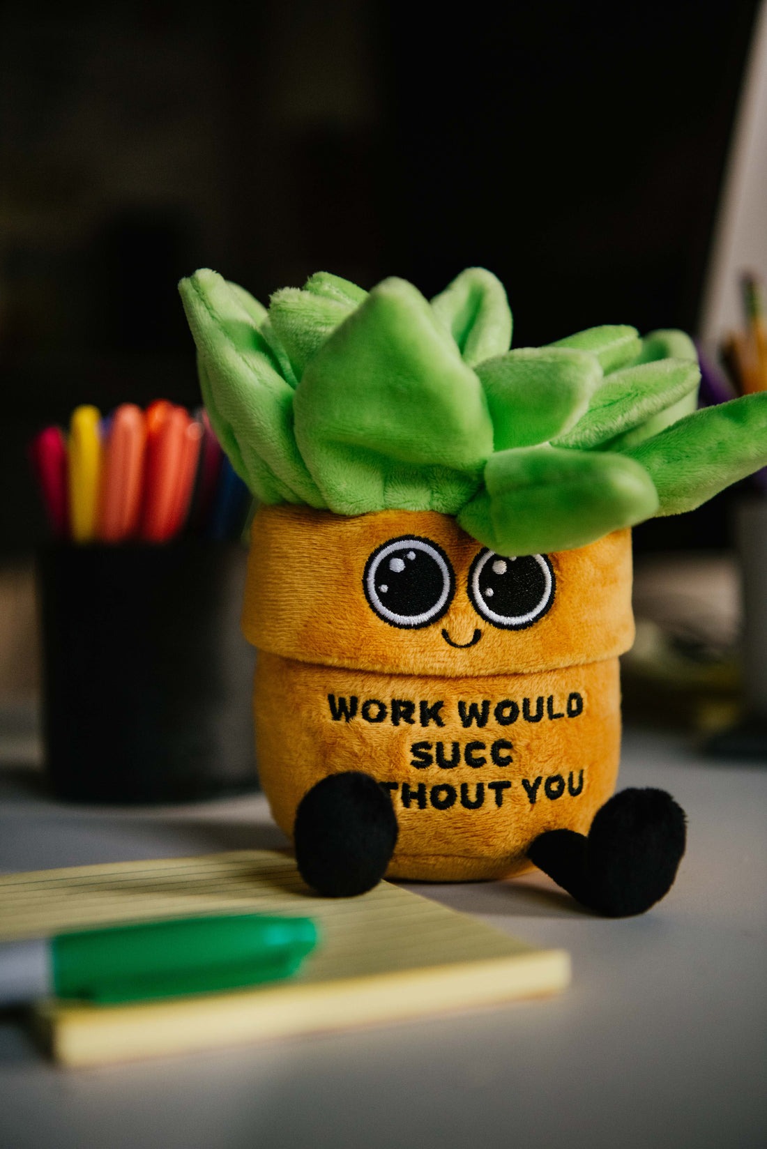 Punchkins Plush Succulent - Work would suc