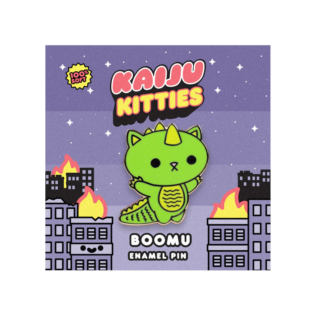 100% Boomu - Kaiju Kitties Enamel Pin