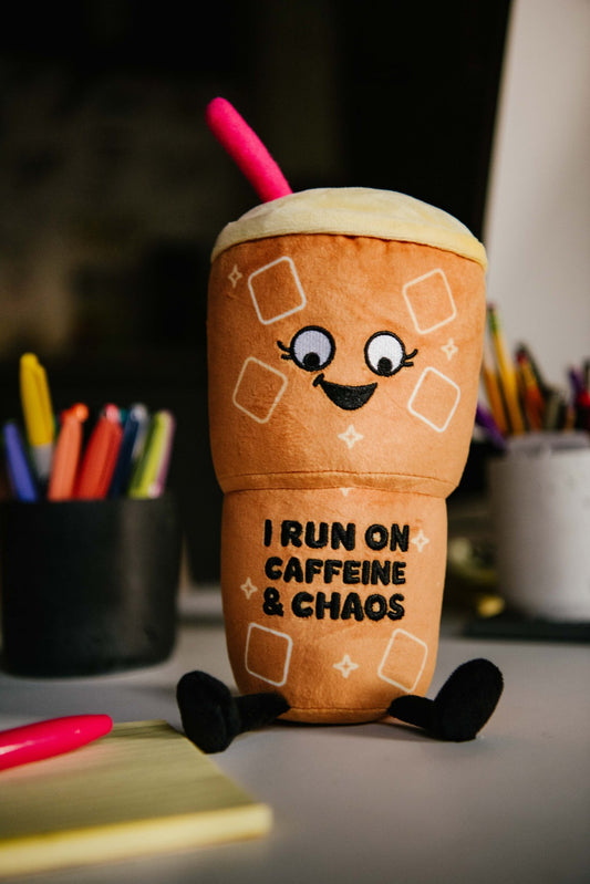 Punchkins Plush Iced Coffee - I run on caffeine