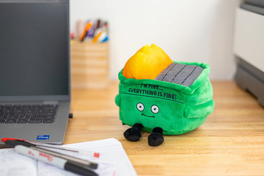 Punchkins Plush Dumpster Fire - I'm Fine...Everything's Fine