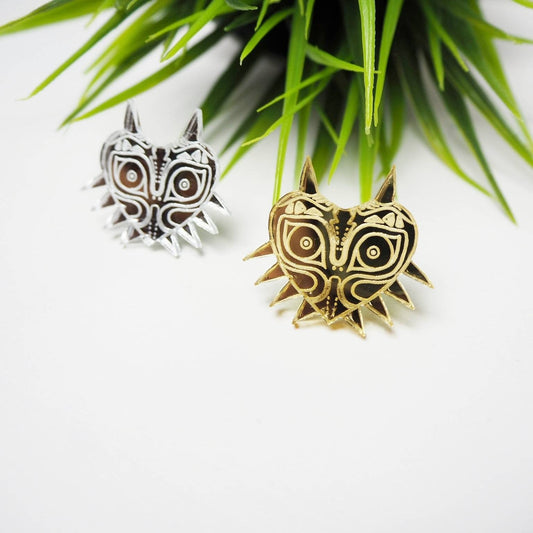 Madison Cherie Mask Gold Pin