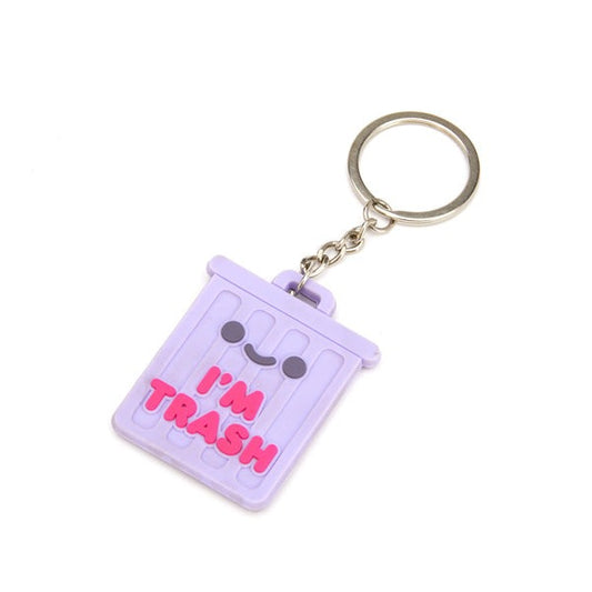 100% I'm Trash Keychain