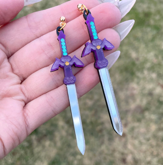 Madison Cherie Master Sword Earring